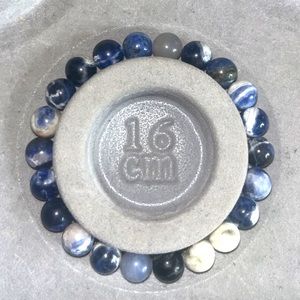 Sodalite Crystal Bead Bracelet